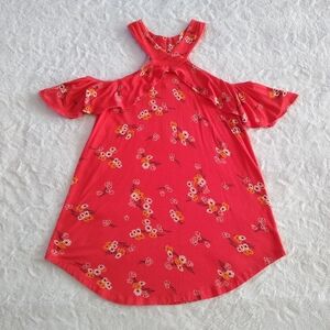 Maurices Floral Cold Shoulder Halter Top